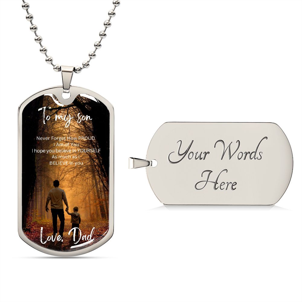 To My Son| Dog Tag