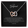 To my Girlfriend| Interlocking Heart Necklace