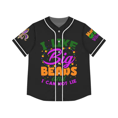 Mardi Gras Vibes Women's Baseball Jersey (AOP)