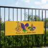 Peace & Love Mardi Gras Matte Banner