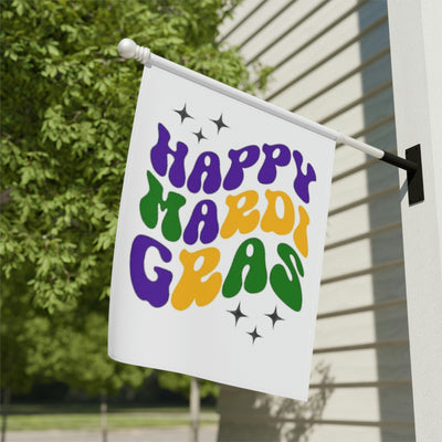 Happy Mardi Gras Garden & House Banner