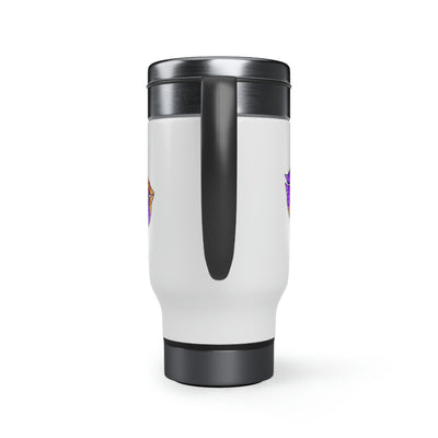 Girl Needs A Drink Stainless Steel Travel Mug with Handle, 14oz