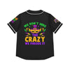 Mardi Gras Vibes Women's Baseball Jersey (AOP)