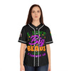 Mardi Gras Vibes Women's Baseball Jersey (AOP)