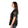 Mardi Gras Vibes Women's Baseball Jersey (AOP)